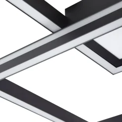 Lucande Smart LED-kattovalaisin Tjado, 85cm, musta, RGB, CCT