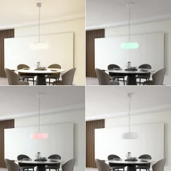Lucande Smart LED-riippuvalaisin Bolti, valkoinen, RGBW, CCT, Tuya