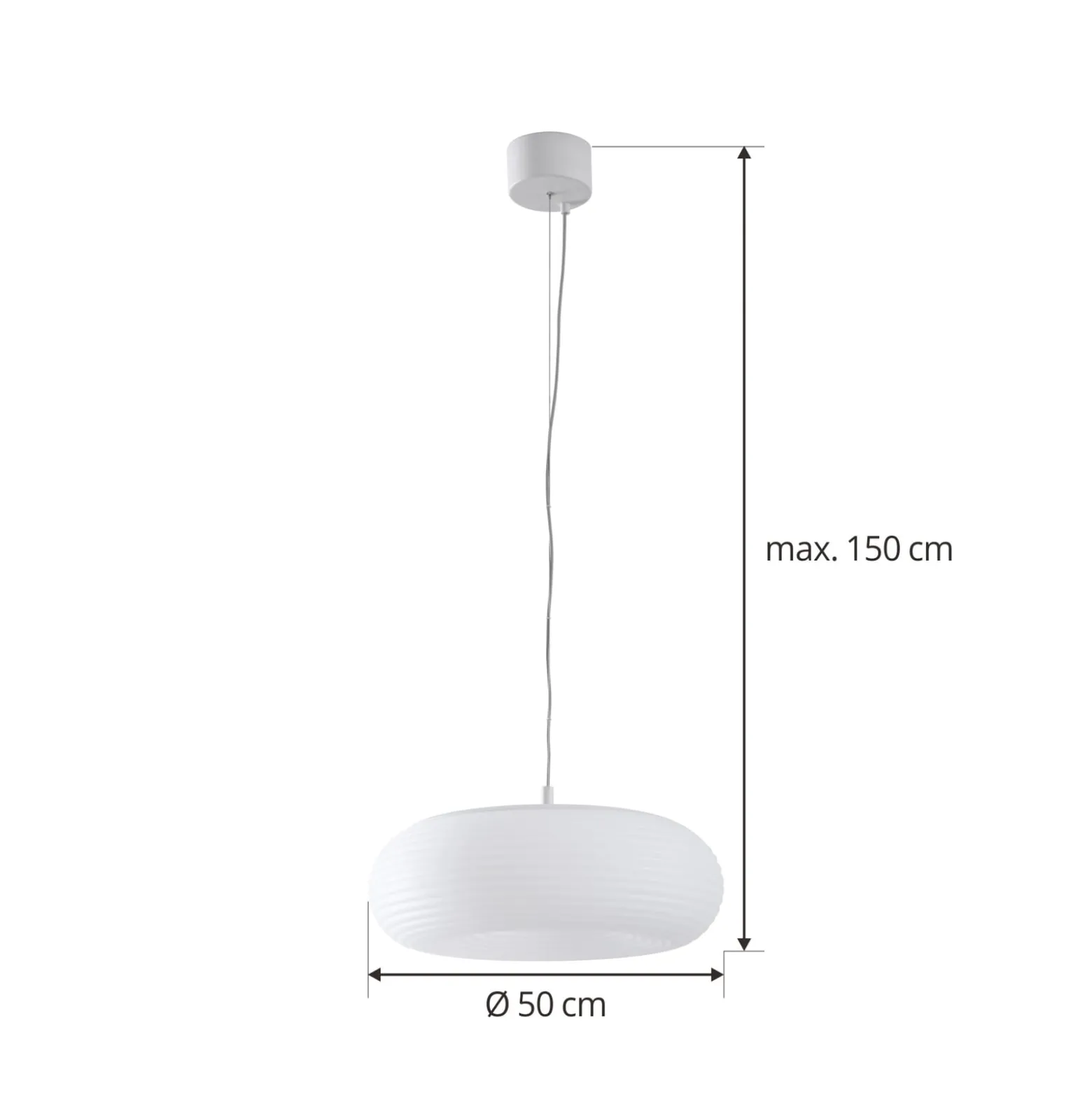 Lucande Smart LED-riippuvalaisin Bolti, valkoinen, RGBW, CCT, Tuya