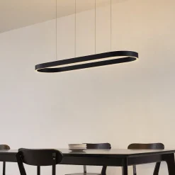 Lucande Smart LED-riippuvalaisin Melinay, musta, CCT, Tuya