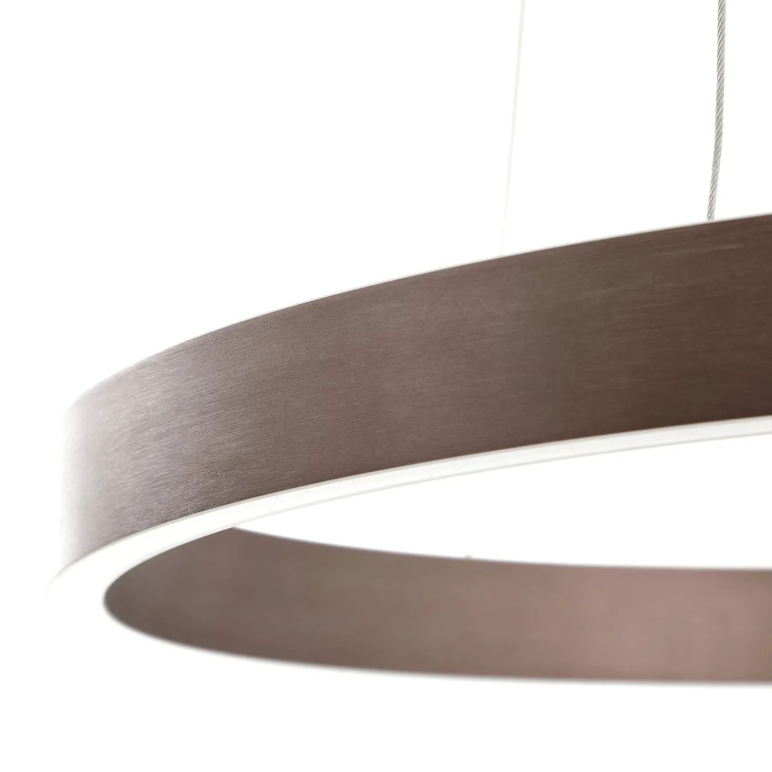 Lucande Smart LED-riippuvalaisin Yonam, kahvi, 1-valo, Tuya