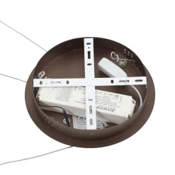 Lucande Smart LED-riippuvalaisin Yonam, kahvi, 1-valo, Tuya