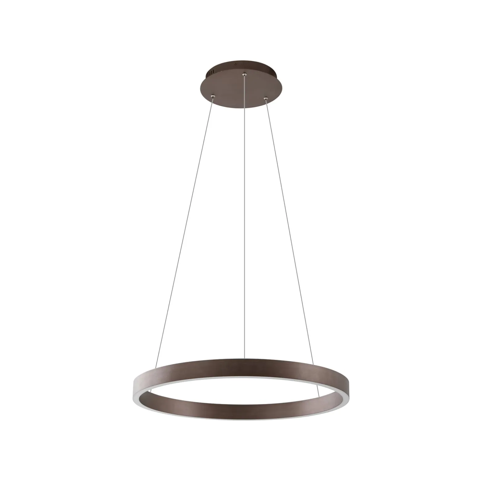 Lucande Smart LED-riippuvalaisin Yonam, kahvi, 1-valo, Tuya