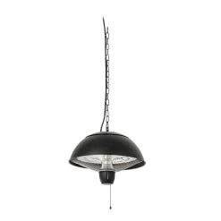 Lucande Theriona -terassilämmitin, musta, Ø 42 cm, IP24