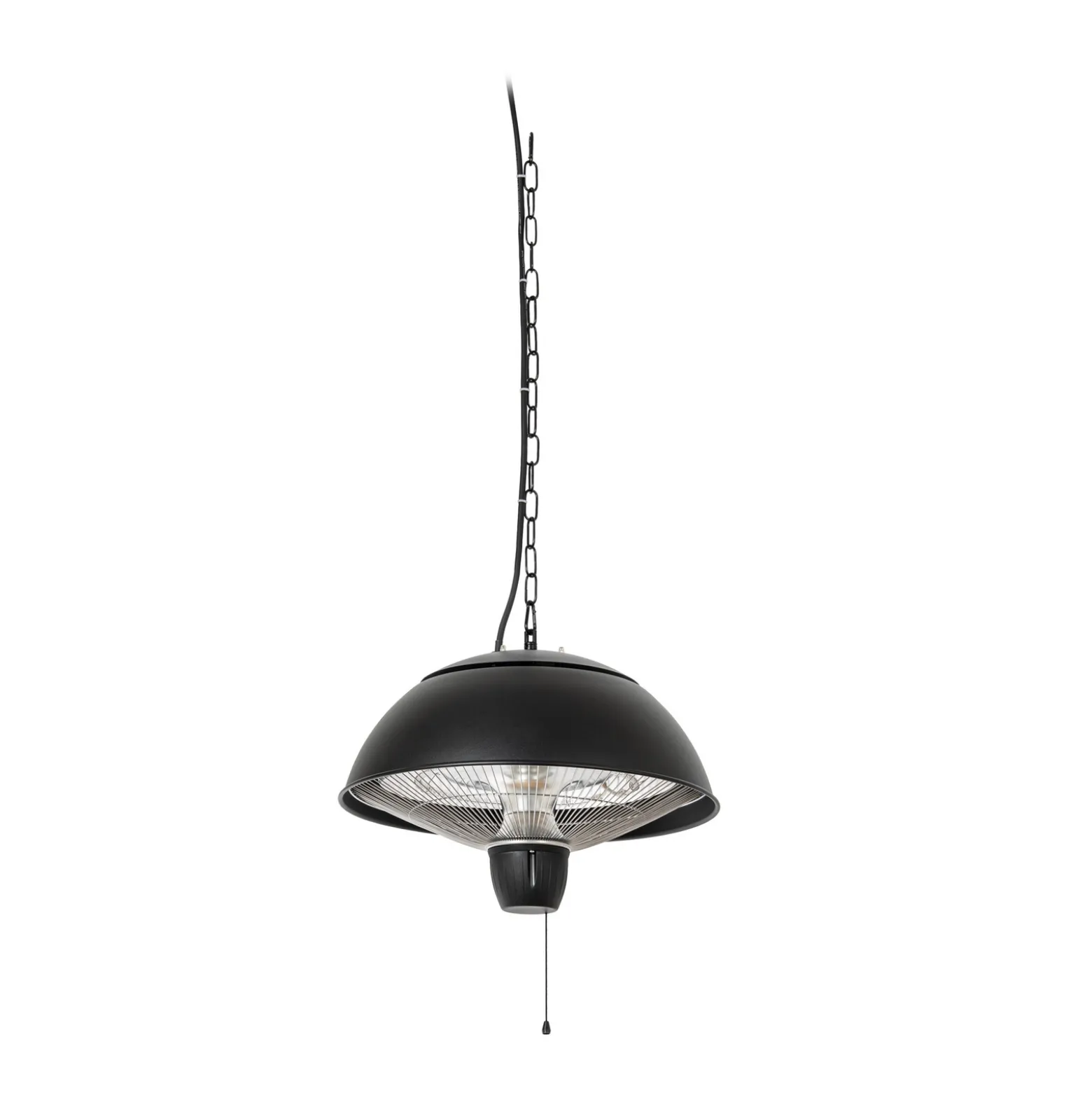 Lucande Theriona -terassilämmitin, musta, Ø 42 cm, IP24