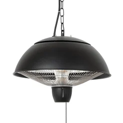 Lucande Theriona -terassilämmitin, musta, Ø 42 cm, IP24