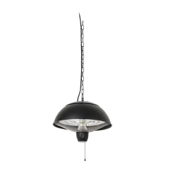 Lucande Theriona -terassilämmitin, musta, Ø 42 cm, IP24