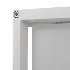 Lucande ulkoseinälamppu Aurelien, valkoinen, lasi, 12,5 cm, IP54