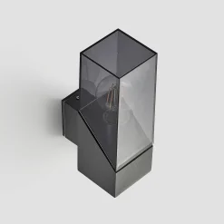 Lucande ulkoseinävalaisin Fiola, 25 cm, antrasiitti, IP54