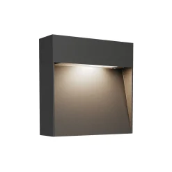 Lucande ulkoseinävalaisin Noreia, 13 cm, antrasiitti, IP65, G9