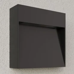 Lucande ulkoseinävalaisin Noreia, 13 cm, antrasiitti, IP65, G9