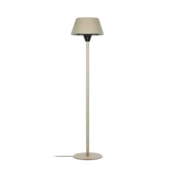 Lucande Vamio -terassilämmitin, jalusta, beige, 210 cm, kaukosäädin