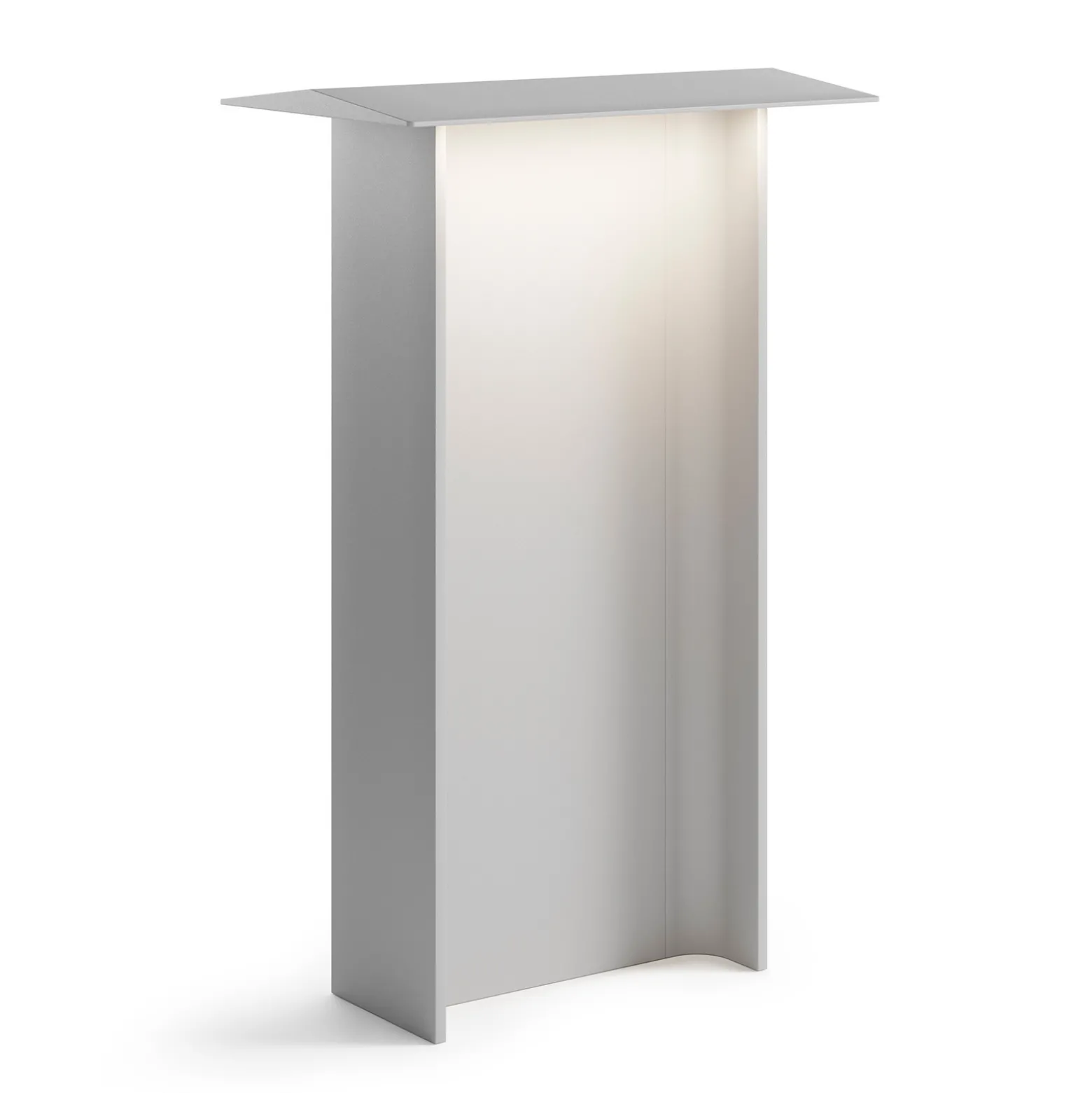 Luceplan Fienile-LED-pylväsvalo 72cm vaaleanharmaa