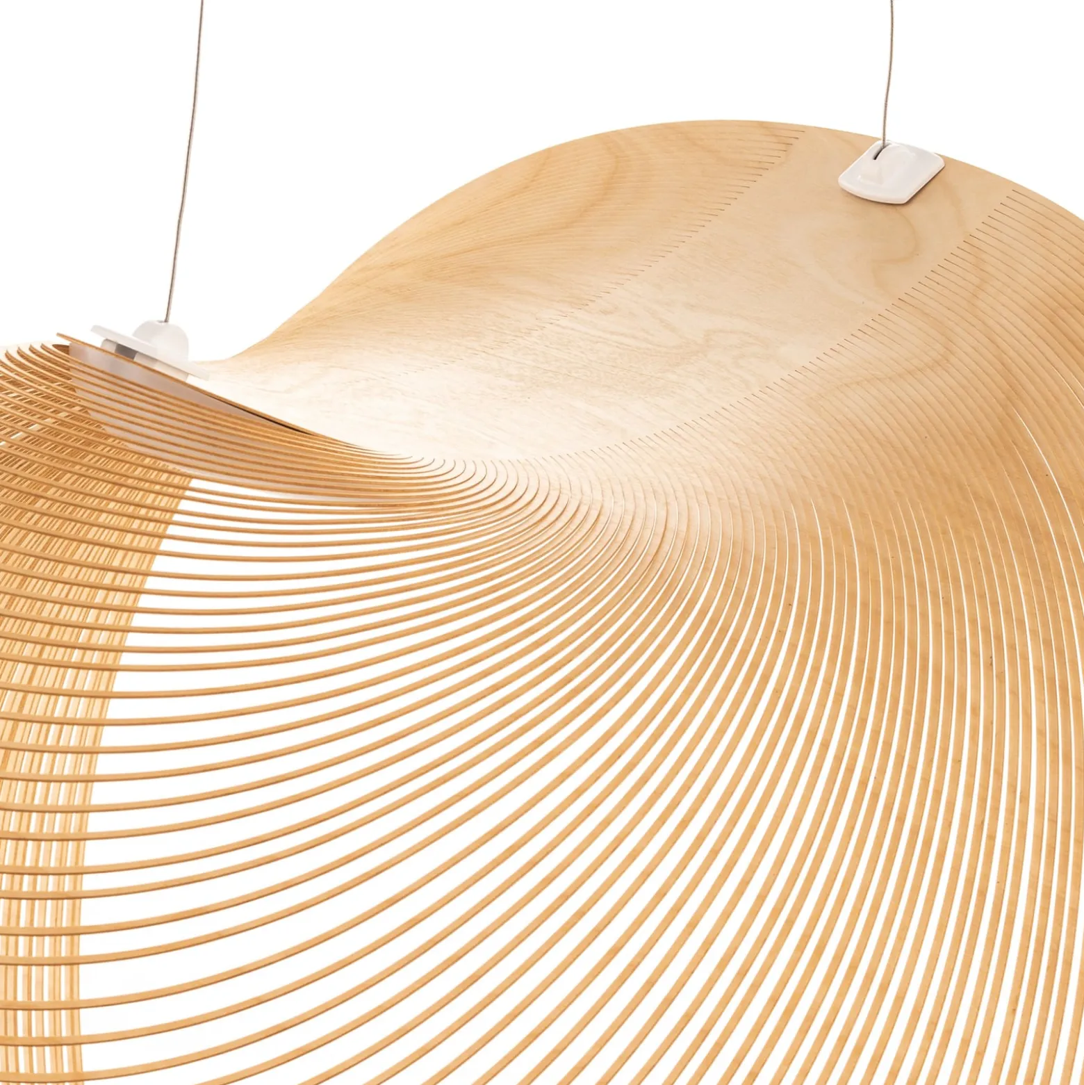 Luceplan Illan LED puinen riippuvalaisin himmennettävä Ø 60 cm