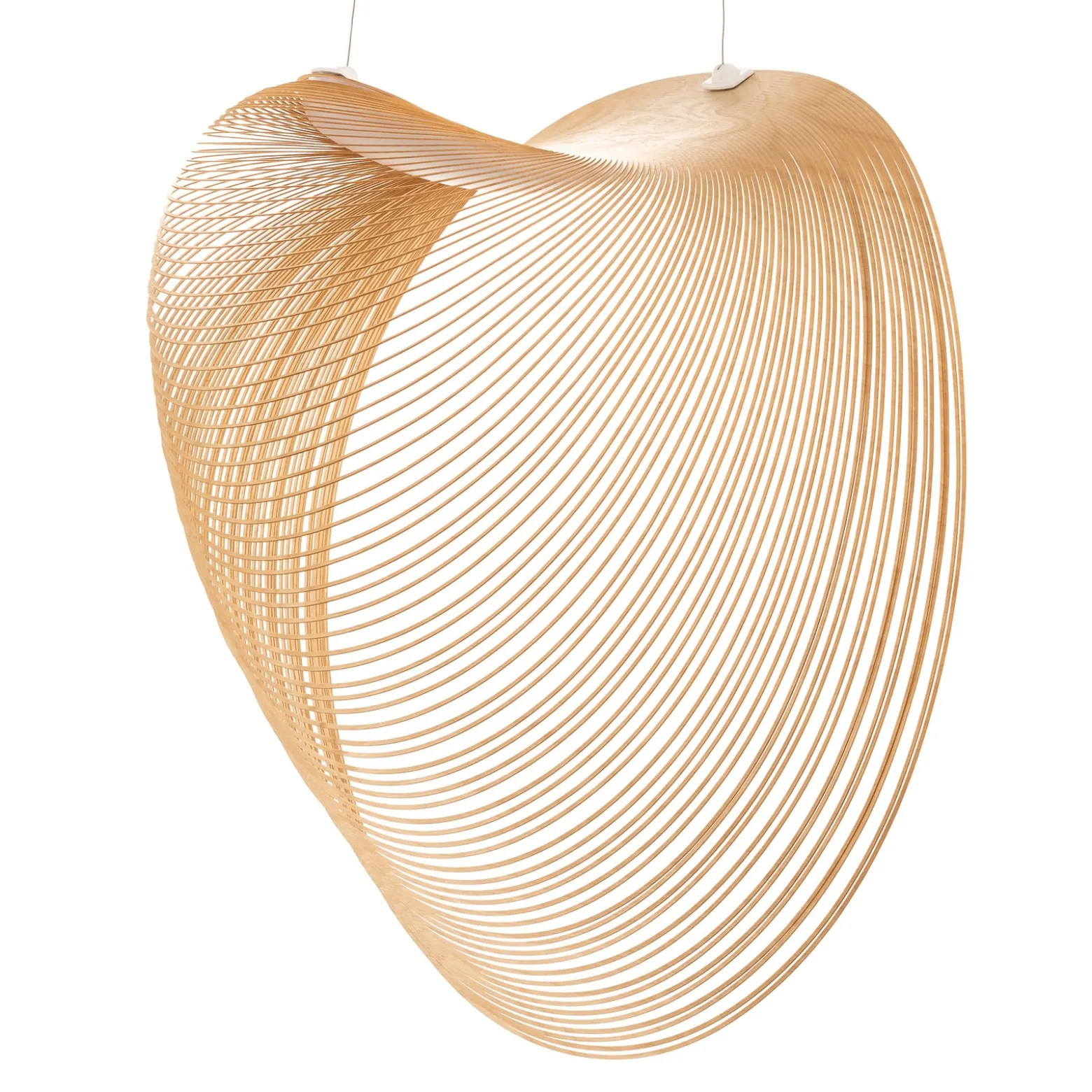Luceplan Illan LED puinen riippuvalaisin himmennettävä Ø 60 cm