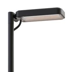 Luceplan LED-pylväsvalaisin Flia, korkeus 75 cm, musta, muovi
