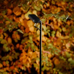 Luceplan LED-pylväsvalaisin Flia, korkeus 75 cm, musta, muovi