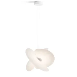 Luceplan Levante LED-riippuvalaisin valkoinen Ø60cm 28W