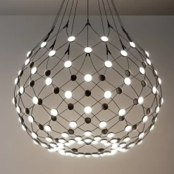 Luceplan Mesh riippuvalaisin Ø 80 cm Wireless 1 m