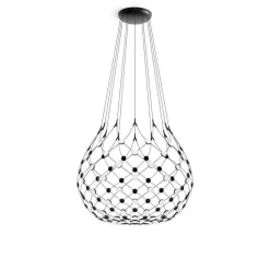 Luceplan Mesh Wireless riippuvalo, Ø 100 cm, 4 m, Bluetooth