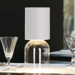 Luceplan Nui Mini-pöytälamppu, akku IP54 valkoinen