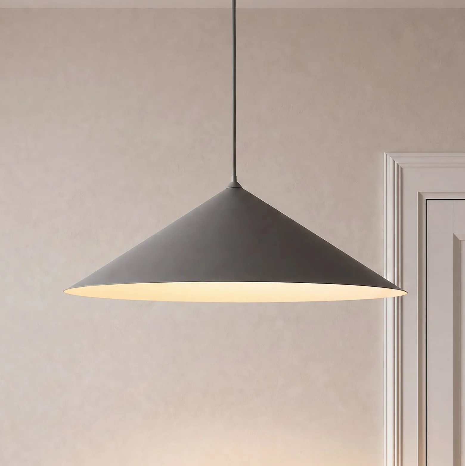 Lume XL -riippuvalaisin, ruskea, metalli, Ø 49 cm, GX53