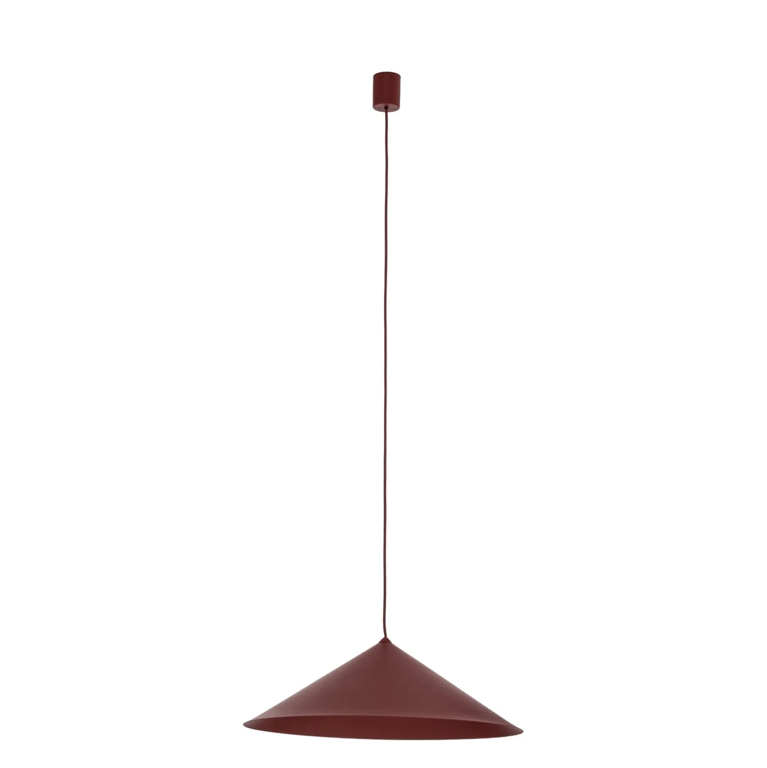 Lume XL -riippuvalaisin, viininpunainen, metalli, Ø 49 cm, GX53