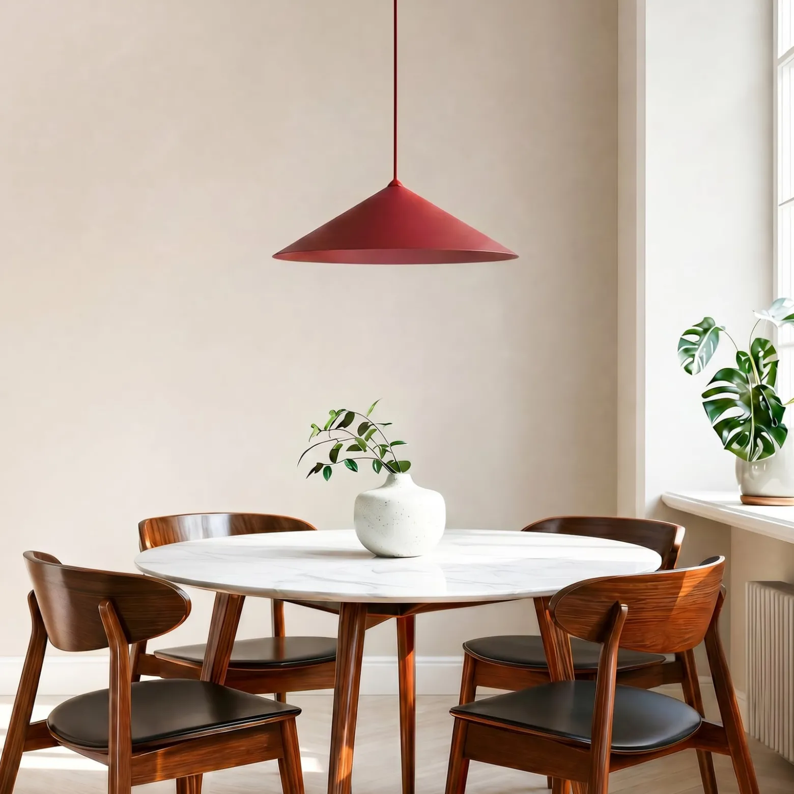 Lume XL -riippuvalaisin, viininpunainen, metalli, Ø 49 cm, GX53