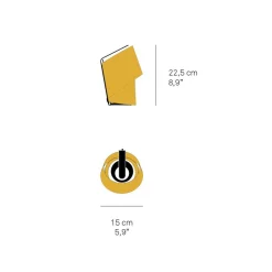 LZF Tiny pöytävalaisin, luonnon pyökki, korkeus 22,5 cm