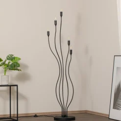 Maavalaisin Bonibon 13231 musta metalli korkeus 155 cm 5-lamppuinen