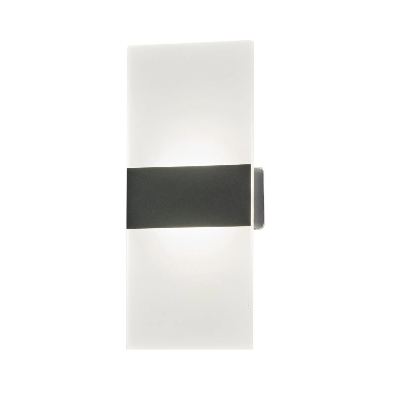 Magnetics LED-ladattava seinävalaisin, musta, 22,5 cm korkea