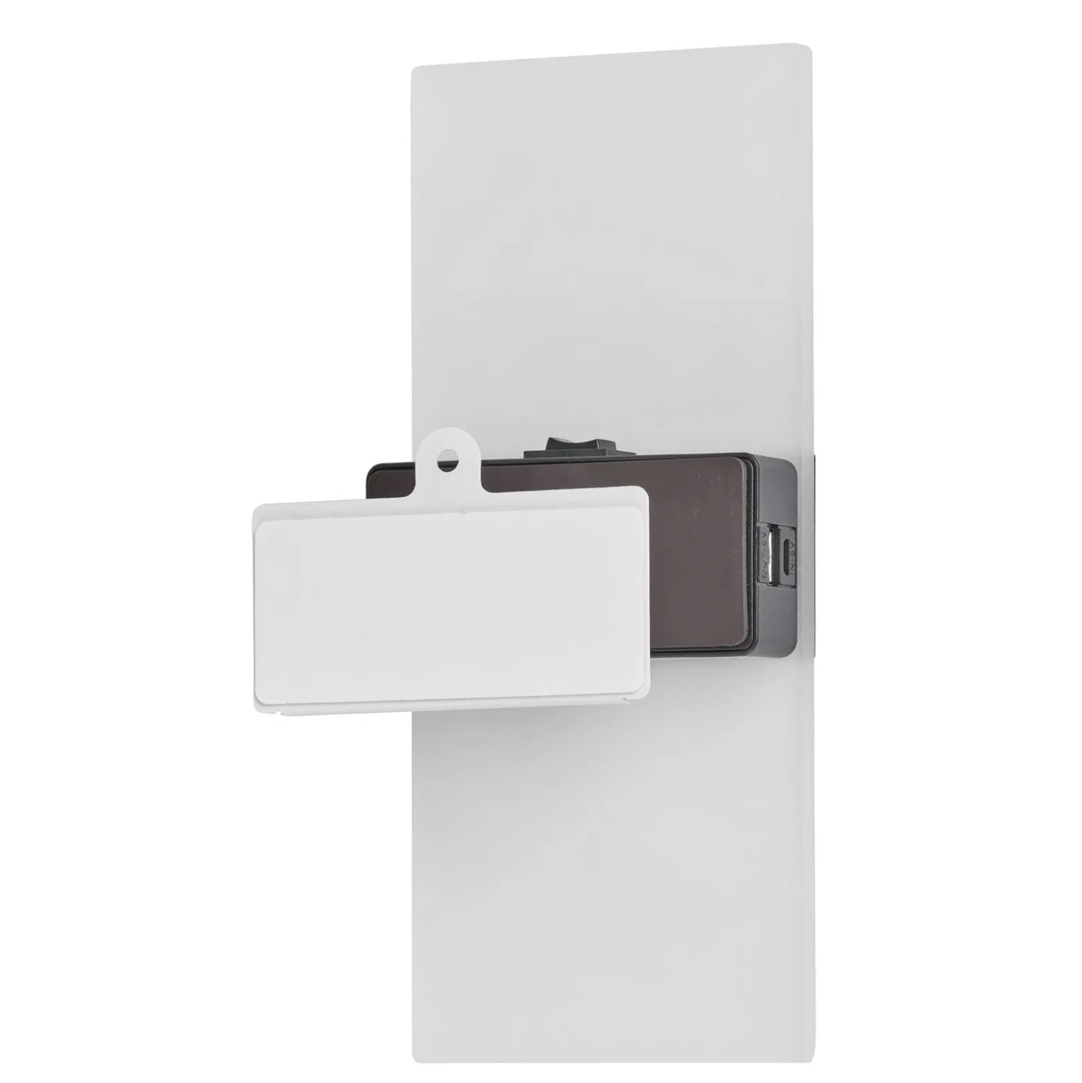 Magnetics LED-ladattava seinävalaisin, musta, 22,5 cm korkea