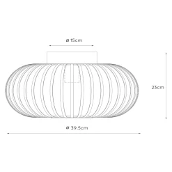 Manuela häkkikattovalaisin, Ø 40 cm, musta