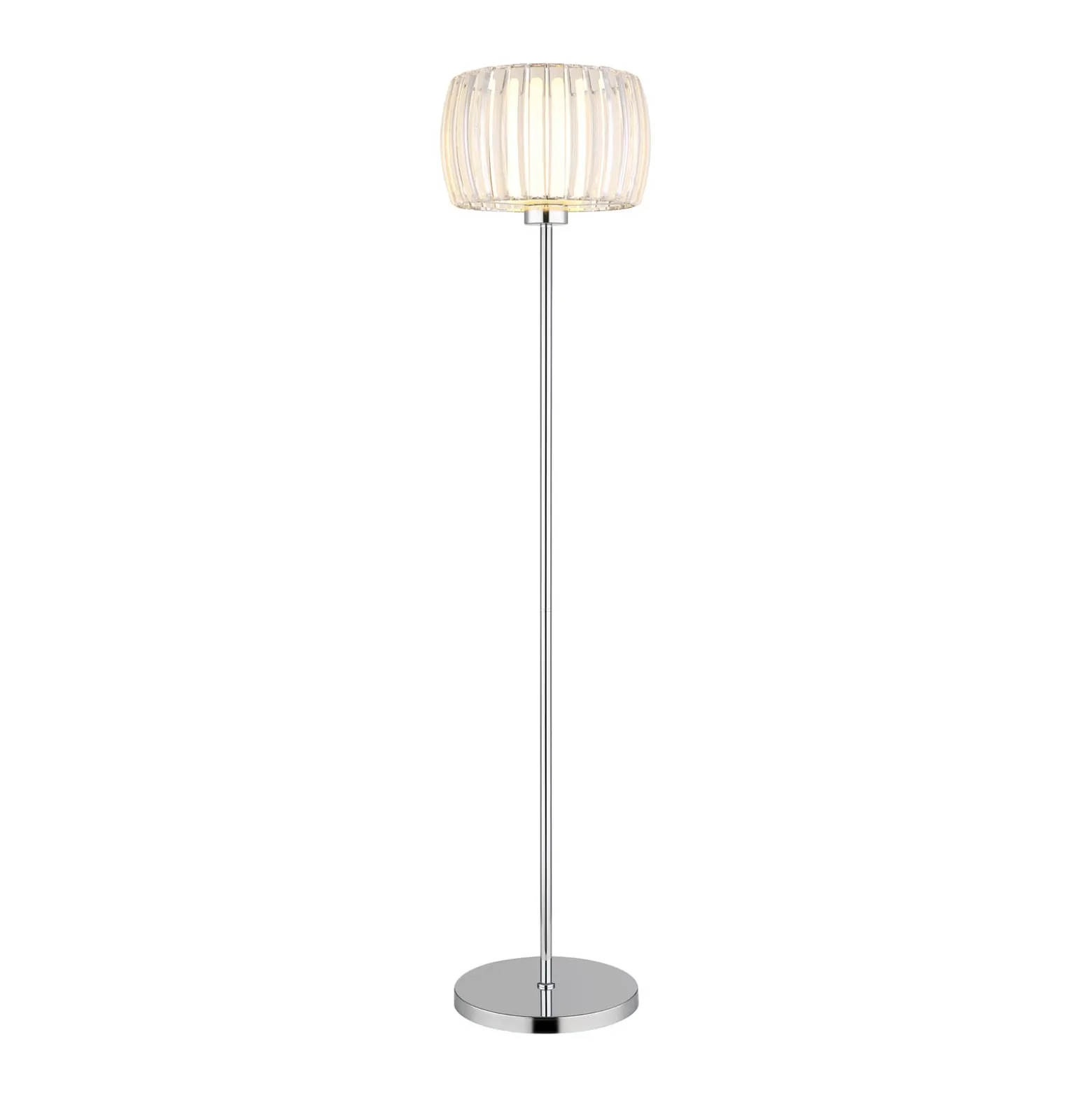 Maribel-lattiavalaisin, korkeus 150 cm, kromi/kirkas, metalli