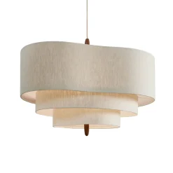 MARKET SET Pebble tekstiilinen riippuvalo, kermanvärinen, Ø 78 cm