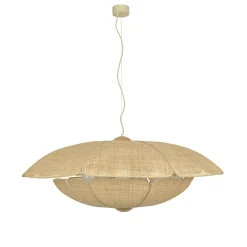 MARKET SET Riippuvalo Coquillage, 110 cm, luonnonvärinen rottinki