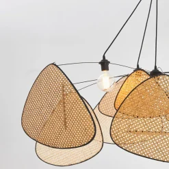 MARKET SET Screen XXL -riippuvalaisin, 90 cm, luonnonväri, rottinki