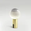 MARSET Akku-pöytälamppu Dipping Light, himmennettävä valkoinen/messinki
