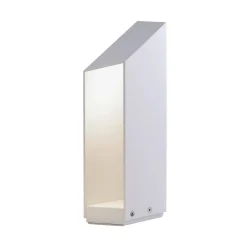 MARSET LED-pollarilamppu Domus, korkeus 37 cm, valkoinen, alumiini