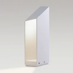 MARSET LED-pollarilamppu Domus, korkeus 37 cm, valkoinen, alumiini