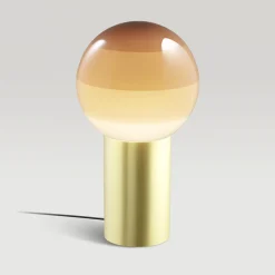 MARSET pöytälamppu Dipping Light, korkeus 22 cm, kermanvärinen/messinki