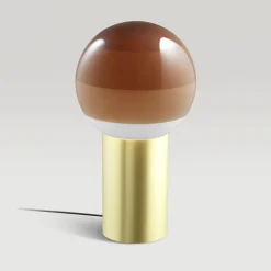 MARSET pöytälamppu Dipping Light, korkeus 22 cm, kermanvärinen/messinki