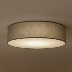 Marshall-kattovalaisin, harmaa, Ø 50 cm, metalli/rottinki