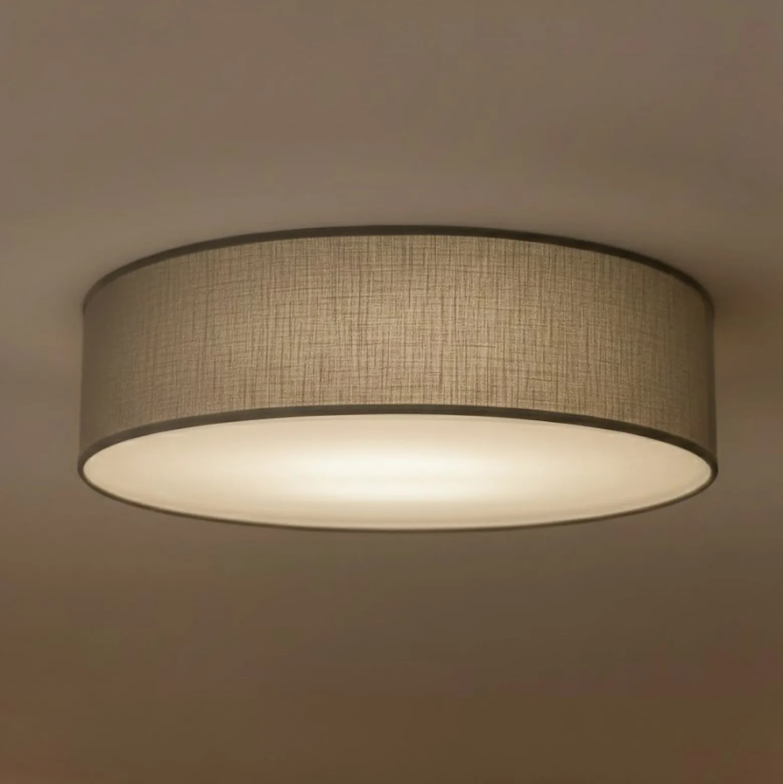Marshall-kattovalaisin, harmaa, Ø 50 cm, metalli/rottinki