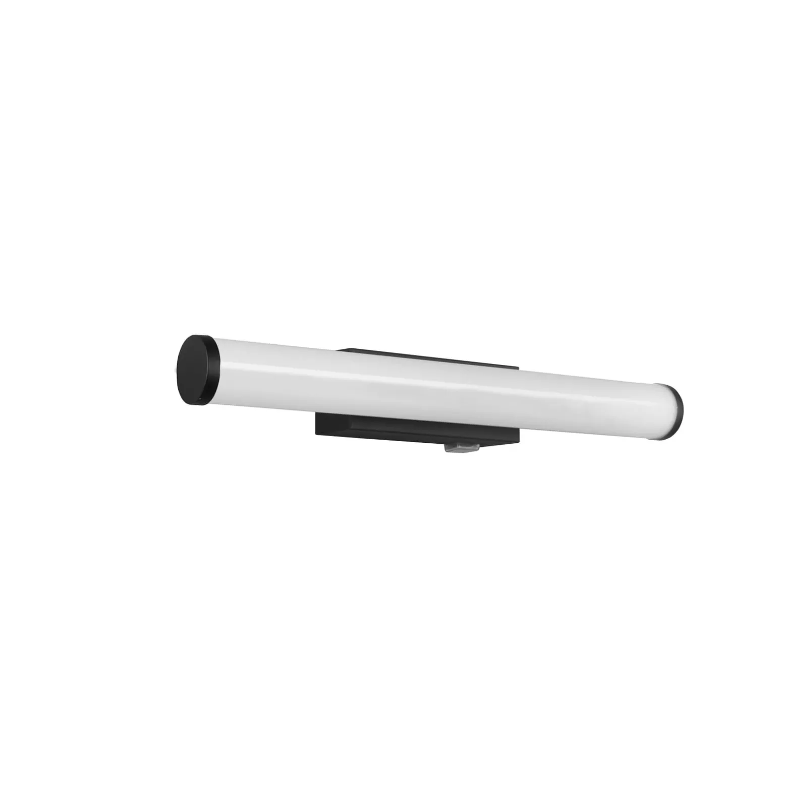Mattimo LED-seinävalaisin, leveys 40 cm, musta, kytkin
