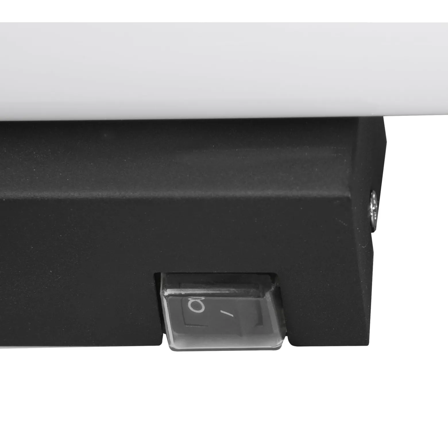 Mattimo LED-seinävalaisin, leveys 80 cm, musta, kytkin