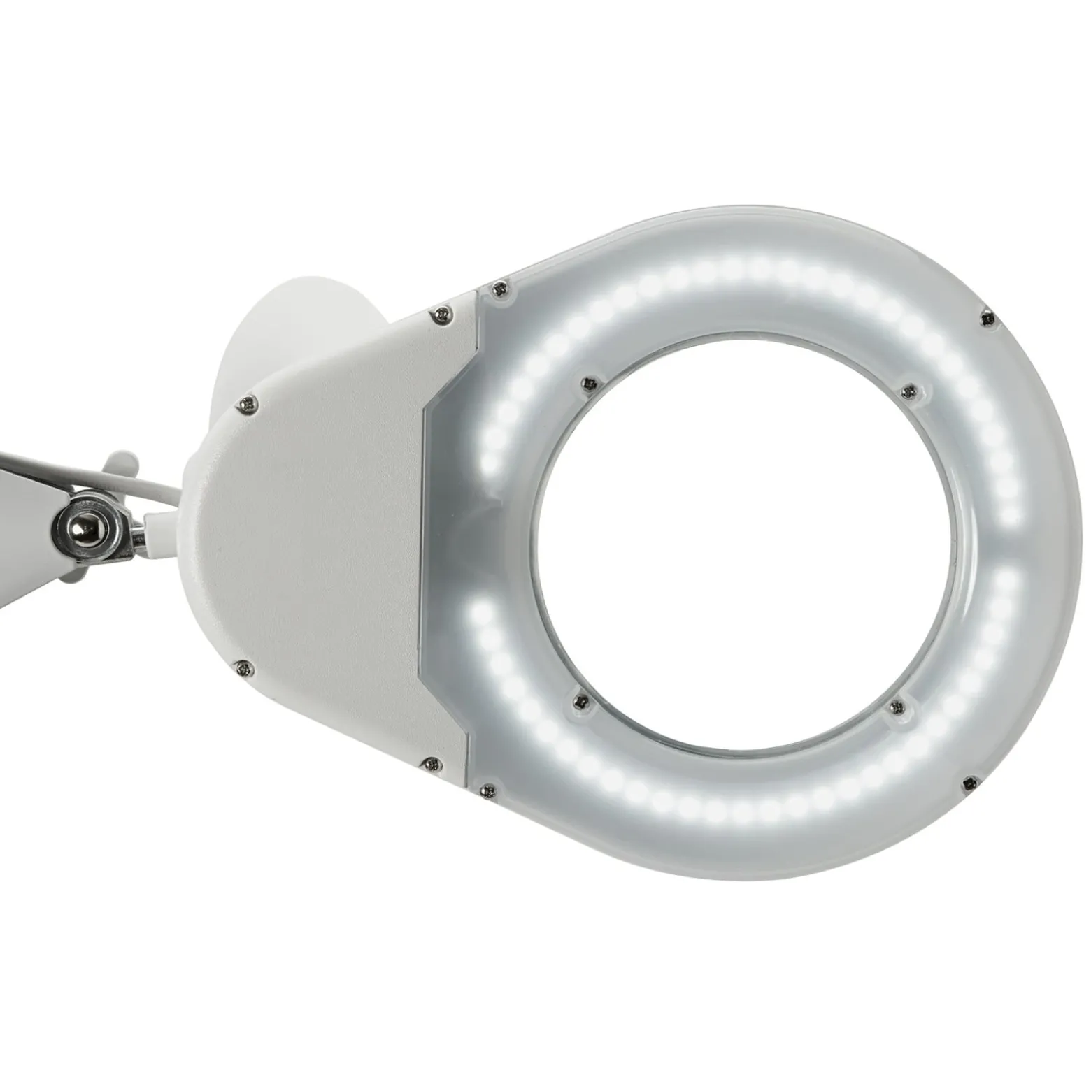 MAULviso LED-suurennuslasivalaisin, valkoinen, korkeus 50 cm, kiinnike
