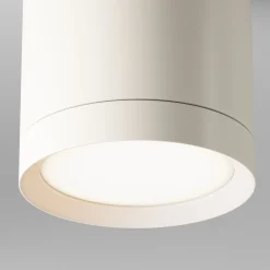 Maytoni alasvalo Hoop, valkoinen, korkeus 10 cm, Ø 8,5 cm, alumiini GX53