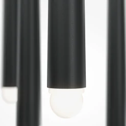 Maytoni Cascade LED-riippuvalaisin, musta, 5-valo, 5 valoa