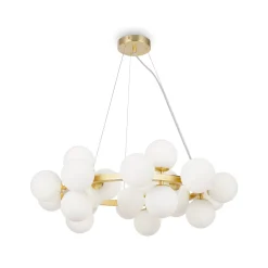 Maytoni Dallas riipusvalaisin 25-light, pyöreä, kultainen